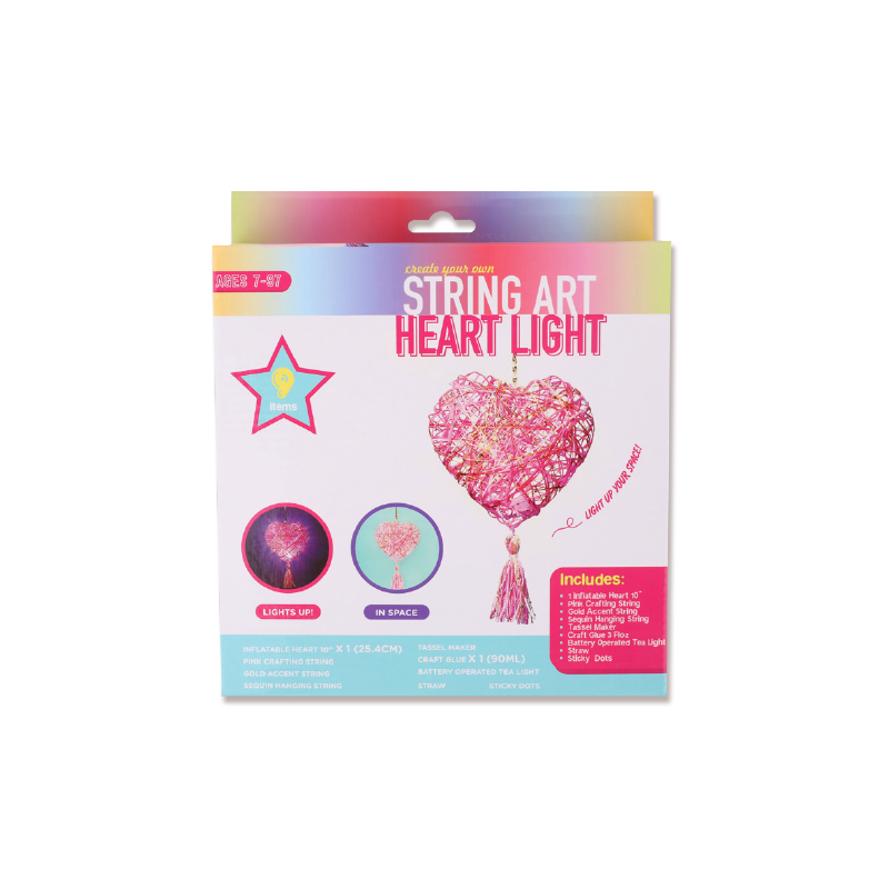 String Art Heart Light Giocattolo creativo per bambini